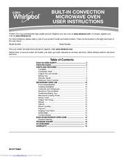Whirlpool WOC97ES0ES User Instructions