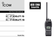 Icom IC-F3062S Instruction Manual
