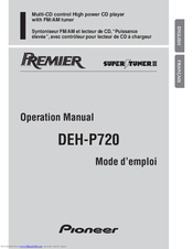 Pioneer DEH-P720 Operation Manual