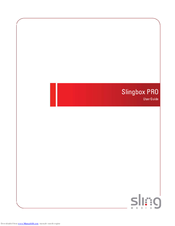 Sling Media Slingbox PRO User Manual