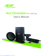 Acer Chromebox for Meetings User Manual