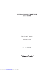 Fisher & Paykel FabricSmart WA8060P User Manual