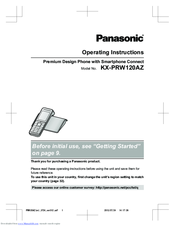 Panasonic KX-PRW120AZ Operating Instructions Manual