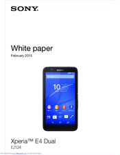 Sony Xperia E4 Dual E2124 White Paper