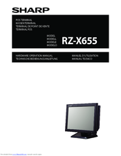 Sharp RZ-X655 Hardware Operation Manual