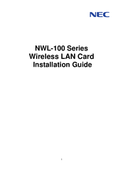 NEC NWL-100 Series Installation Manual