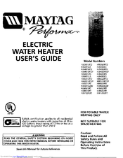 Maytag Performa HJ61201JRT User Manual