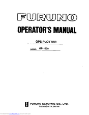 Furuno GP-1600 Operator's Manual