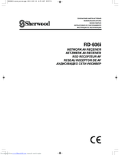 Sherwood RD-606i Operating Instructions Manual