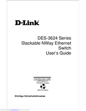 D-Link DES-3624 - Switch - Stackable User Manual