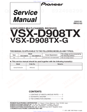Pioneer VSX-D908TX-G Service Manual