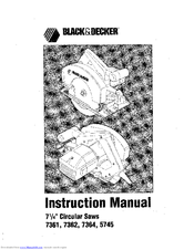 Black & Decker 5745 Instruction Manual