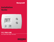 Honeywell PRO TH3110B Installation Manual