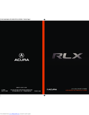 Acura 2014 RLX Advanced Technology Manual