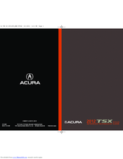 Acura 2012 TSX Advanced Technology Manual