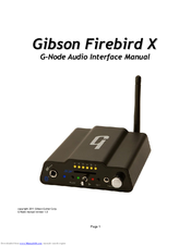 Gibson Firebird X User Manual