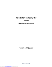 Toshiba mini NB300 Maintenance Manual