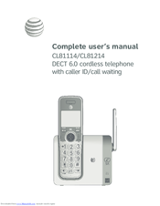 AT&T CL81114 Complete User's Manual