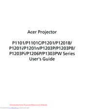 Acer P1203PB Series User Manual
