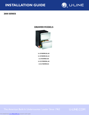 U-Line U-C2275DWRS-00 Installation Manual