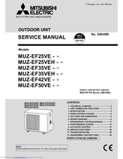 Mitsubishi MUZ-EF35VEH Service Manual
