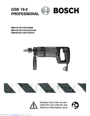 Bosch GSB 19-2 PROFESSIONAL Operating Instructions Manual