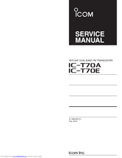 Icom IC-T70E Service Manual