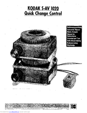 Kodak S-AV 1020 Instruction Manual