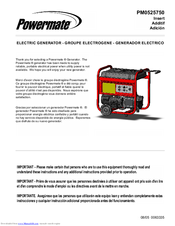 Powermate PM0525750 User Manual