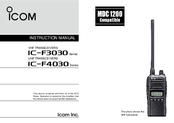 Icom iC-F4036S Instruction Manual