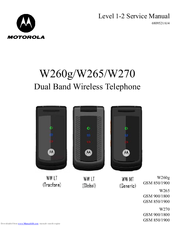 Motorola W260g Service Manual