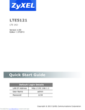 ZyXEL Communications LTE5121 Quick Start Manual