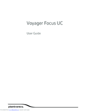 Plantronics Voyager Focus UC User Manual