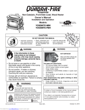 Quadra-Fire YOSEMITE-PMH Owner's Manual