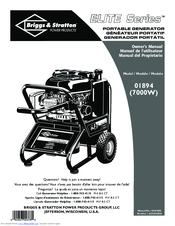 Briggs & Stratton 1894 Owner's Manual