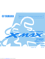 Yamaha X Max YP400R Owner's Manual