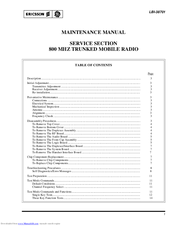 Ericsson LBI-38701 Maintenance Manual