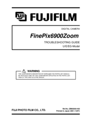 FujiFilm FinePix6900Zoom Troubleshooting Manual