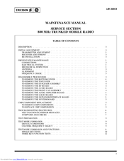 Ericsson LBI-38953 Maintenance Manual