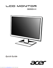 Acer B286HK Quick Manual