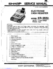 Sharp ER-3550 Service Manual
