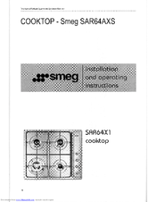 Smeg SAR64X1 Installation And Operating Instructions Manual