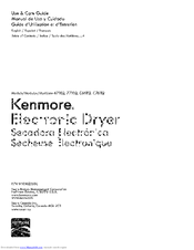Kenmore C76112 Use & Care Manual