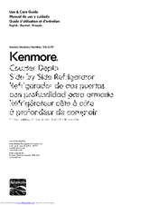 Kenmore 106.51789410 Use & Care Manual