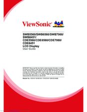 ViewSonic CDE5501 User Manual
