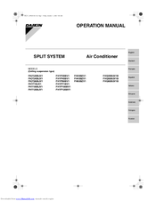 Daikin FHY71BJV1 Operation Manual