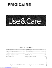 Frigidaire FFFH17F2QWA Use & Care Manual