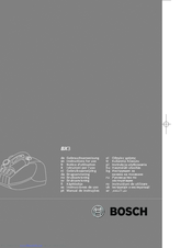 Bosch BX3 Instructions For Use Manual