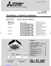 Mitsubishi Electric Mr.Slim PLH-P3AAH Technical & Service Manual