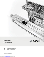 Bosch SHX5AVF UC Series Operating Instructions Manual